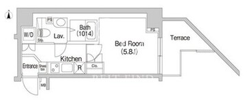 BPRレジデンス代々木 101 間取り図