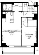 フレンシア外苑西 418 間取り図