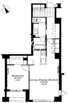 フレンシア外苑西 409 間取り図