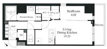 ラティエラ秋葉原 304 間取り図