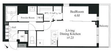 ラティエラ秋葉原 804 間取り図