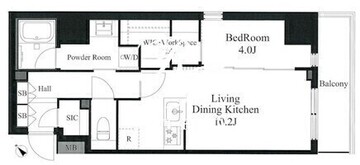 ラティエラ秋葉原 1204 間取り図