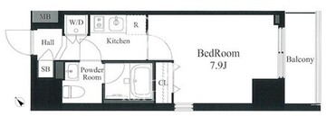 ラティエラ秋葉原 201 間取り図