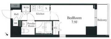 ラティエラ秋葉原 301 間取り図