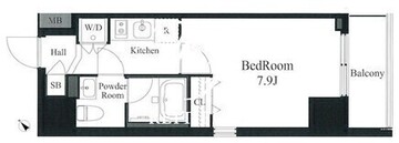 ラティエラ秋葉原 701 間取り図