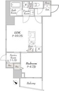 ルミーク北品川 703 間取り図