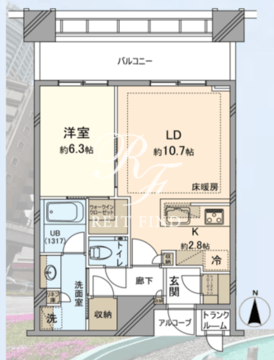 白金ザ・スカイ W-818 間取り図