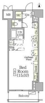 ザ・パークハビオ神楽坂レジデンスサウス 810 間取り図