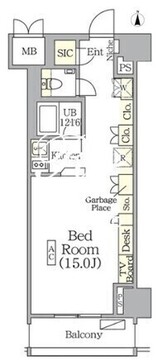 ザ・パークハビオ神楽坂レジデンスサウス 610 間取り図