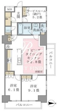 ブリリアイスト東雲キャナルコート 715 間取り図