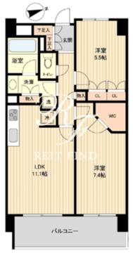 HF若林公園レジデンス 309 間取り図