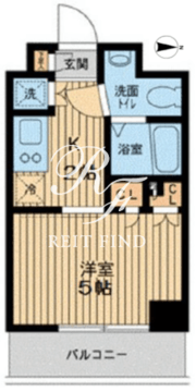 エスティメゾン武蔵小山 405 間取り図