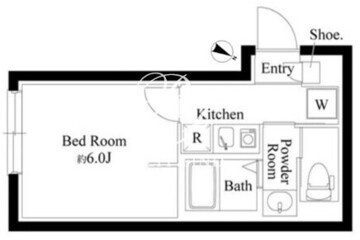 オプション坂下 203 間取り図