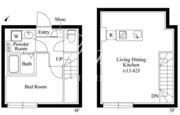 オプション坂下 402 間取り図