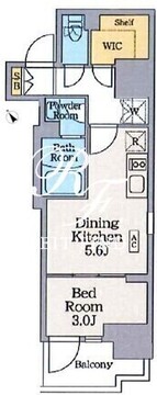 クレストコート門前仲町 503 間取り図