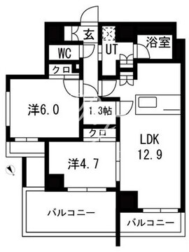 サクラアクシス中板橋 201 間取り図