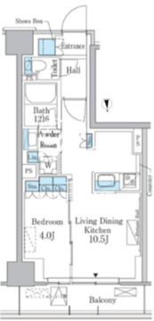 パークアクシス新宿百人町 201 間取り図