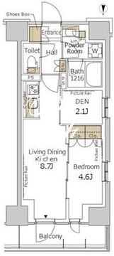 パークアクシス新宿百人町 246 間取り図