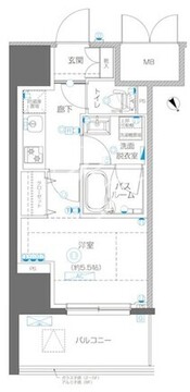 アルファレジデンシア南千住 309 間取り図
