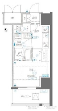 アルファレジデンシア南千住 308 間取り図