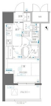アルファレジデンシア南千住 409 間取り図
