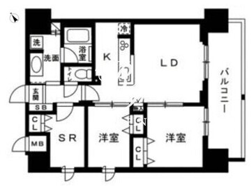 アルファレジデンシア南千住 1202 間取り図
