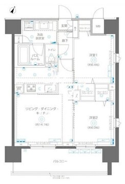 アルファレジデンシア南千住 1301 間取り図