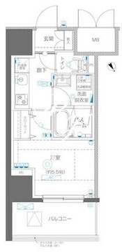 アルファレジデンシア南千住 809 間取り図