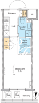 プラウドフラット木場2 307 間取り図
