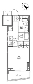 ヒューリック板橋 509 間取り図