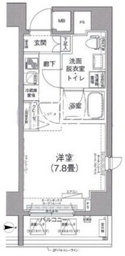 アイル秋葉原ノースドゥーエ 403 間取り図