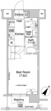 プラウドフラット八丁堀 302 間取り図