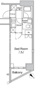 プラウドフラット蒲田2 613 間取り図