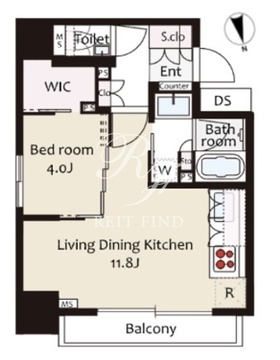 リビオレゾン大手町 503 間取り図