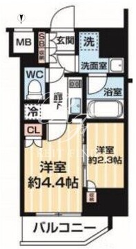 アルコバレーノ南千住 202 間取り図