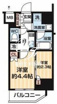 アルコバレーノ南千住 602 間取り図