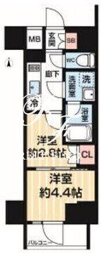 アルコバレーノ南千住 504 間取り図