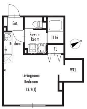 グランパセオ市谷仲之町 307 間取り図