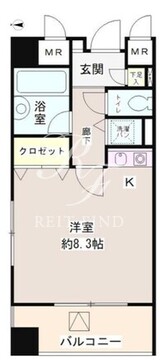 六本木プレイス 602 間取り図