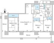 セルリアンホームズ勝どき 1106 間取り図