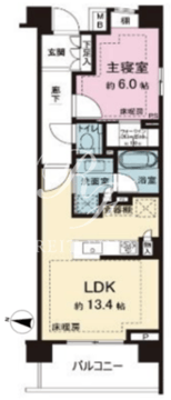 パークシティ高田馬場 717 間取り図