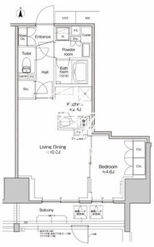 プラウドフラット四谷三丁目 805 間取り図