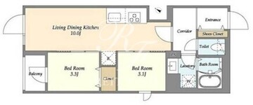 グランカーサ千駄木 406 間取り図