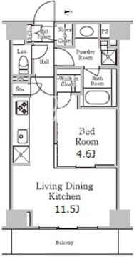 レジディア千駄木 311 間取り図
