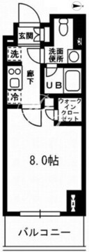 レジディア杉並方南町 115 間取り図