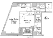 コンフォリア上野広小路 301 間取り図
