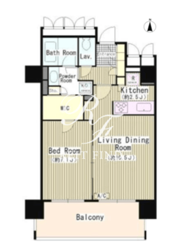 オアーゼ用賀 E-502 間取り図