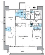 ルフォンプログレ上野御徒町 1502 間取り図