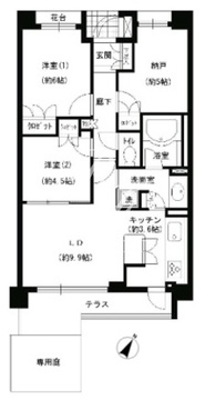 エスティメゾン巣鴨 105 間取り図
