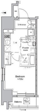 プラウドフラット錦糸町ウエスト 307 間取り図